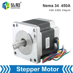 Nema 34 Stepper Motor 4.0A 2-Phase 450A High Torque Drive 4-Lead For 3D Printer CNC Engraving And Milling Machine