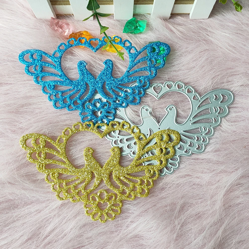 

New Peace Bird love bird metal cutting die mould scrapbook decoration embossed photo album decoration card making DIY handicraft