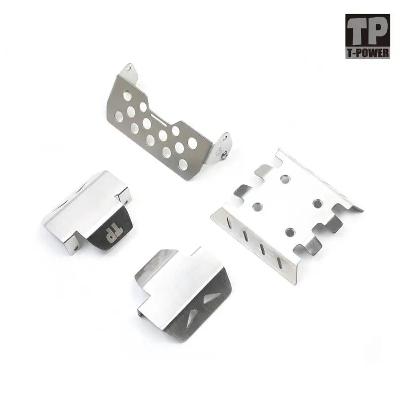 Accesorios De Metal Para Coches RC – Protector De Chasis Y Ejes – Compatible Con YK4082, YK4102, YK4103, Absima Y Sherpa CR3.4 1/10