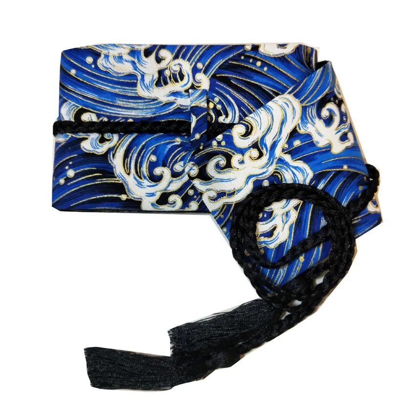 Japanese Traditional Costumes Women Obi Belt Kimono Floral Print Woman Vintage Retro Japan Tassel Decoration Accessories