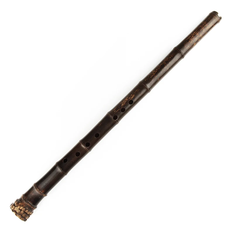 Purple Bamboo Flaut Deep Brown Traditional Vertical Woodwind Musical Instrument  Nanxiao Flute