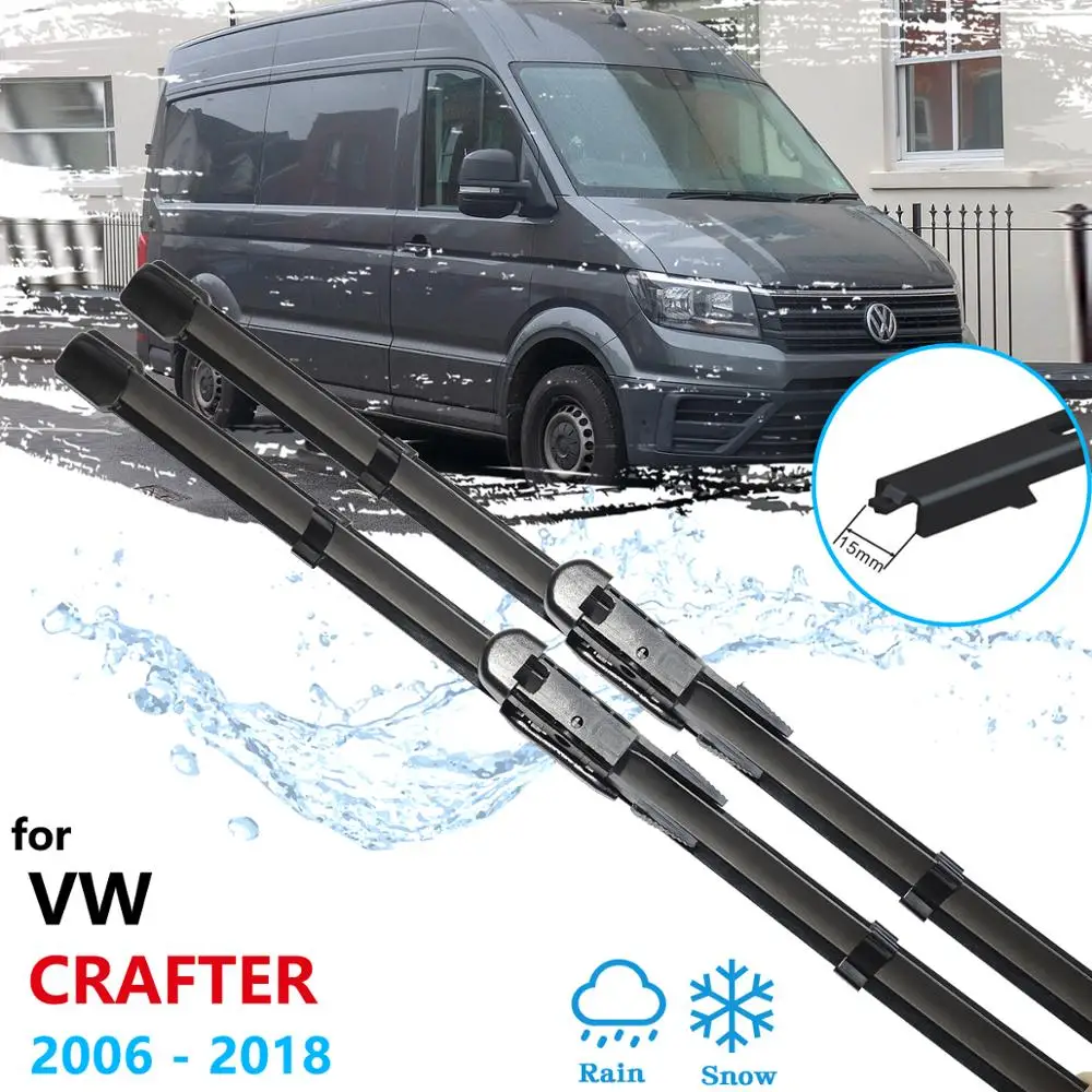 Auto Wischer Klingen für VW Crafter 2006 ~ 2018 Front Scheibenwischer Auto Zubehör 2007 2008 2009 2010 2011 2012 2013 2014 2015