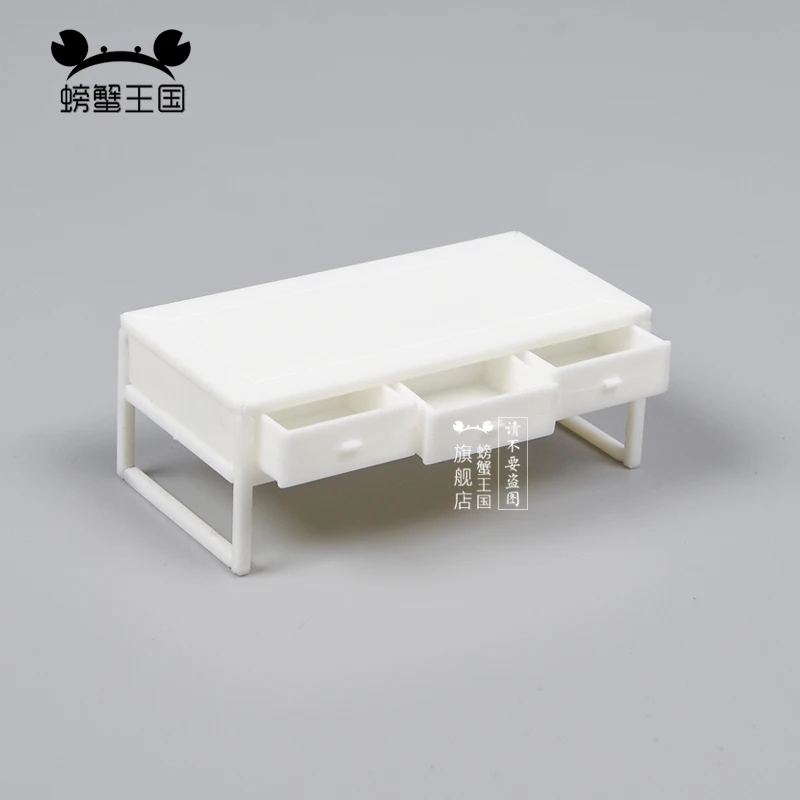 5 Chiếc 1:25 Trung Quốc Phong Cách Bàn Trà Nhựa Mô Hình DIY Nhà Búp Bê Đồ Gỗ Đồ Chơi Mô Hình Thu Nhỏ Phụ Kiện Búp Bê