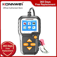 KONNWEI KW650 Car Motorcycle Battery Tester For 6V 12V Battery System Analyzer 2000CCA Charging Cranking Tester Battery Tool