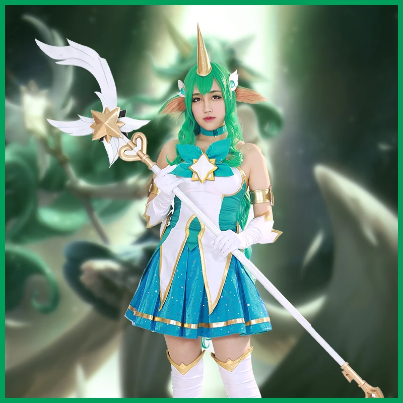 

Game LOL Star Guardian Soraka Cosplay Costume Soraka Cos Halloween Calnival Dress H