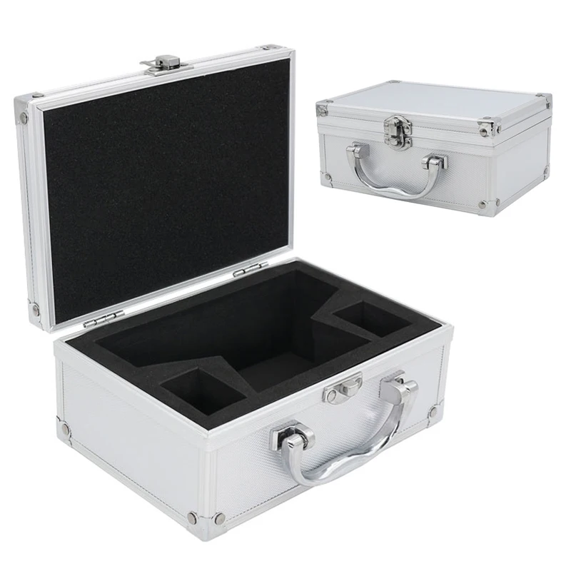 Aluminium Alloy Suitcase Binocular Magnifier Packing Box Built-in Bubble Metal Box with Lock for Eyeglass Type Dental Loupe