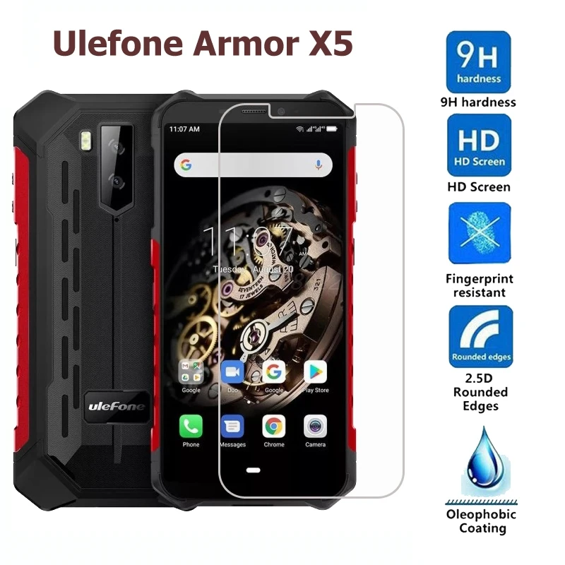 10-1PC Tempered Glass for Ulefone Armor X7 Pro Film on Ulefone Armor  X3 X5 X6 5S 5 3 T 3W 3WT Screen Protector