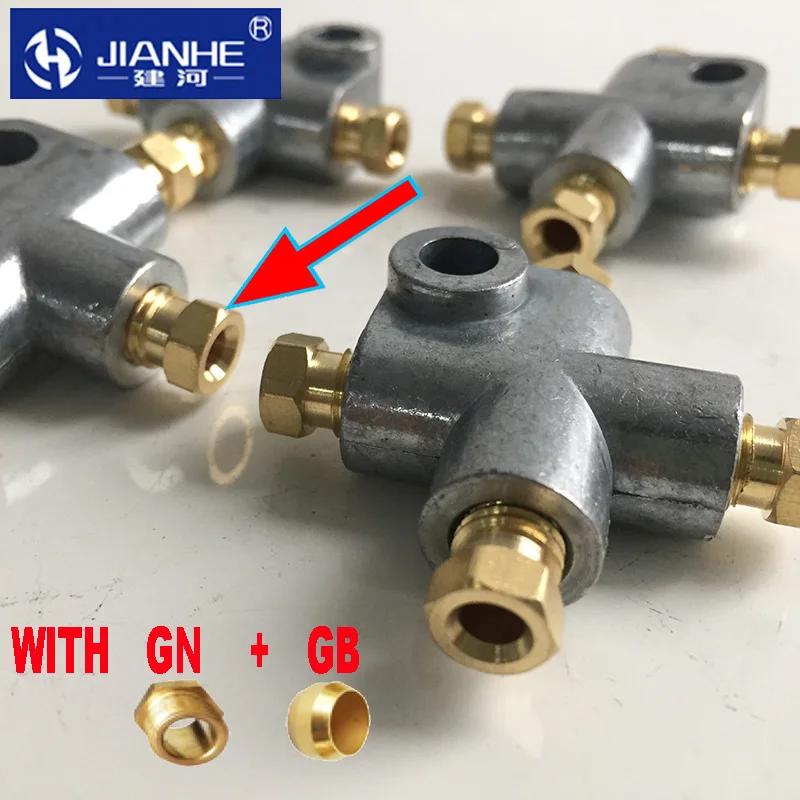 JIANHE 2 3 4 way junction block /oil distributor/separator valve/divider for CNC machine/centralized lubrication system