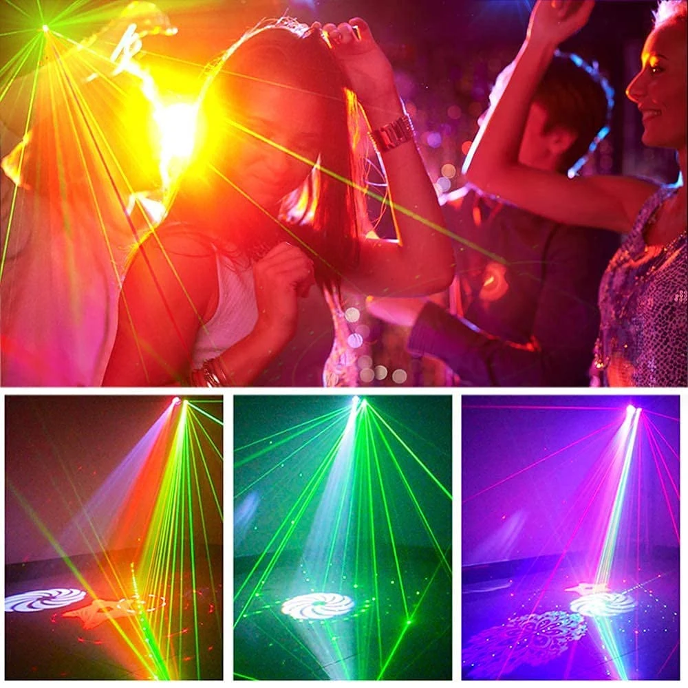 Lámpara LED con Control remoto, luz de proyección con 52 patrones, efecto de escenario, discoteca, DJ, boda, Navidad, fiesta en casa, Bar, decoración KTV