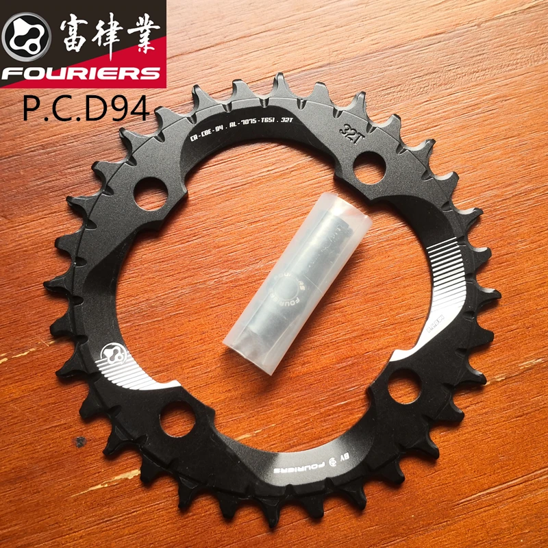 Fouriers 94PCD Round 30T/32T/34T/36T/38T/40T/42T Cycling Chainring MTB Bike Chainwheel Crown BCD 94 for NX GX X1