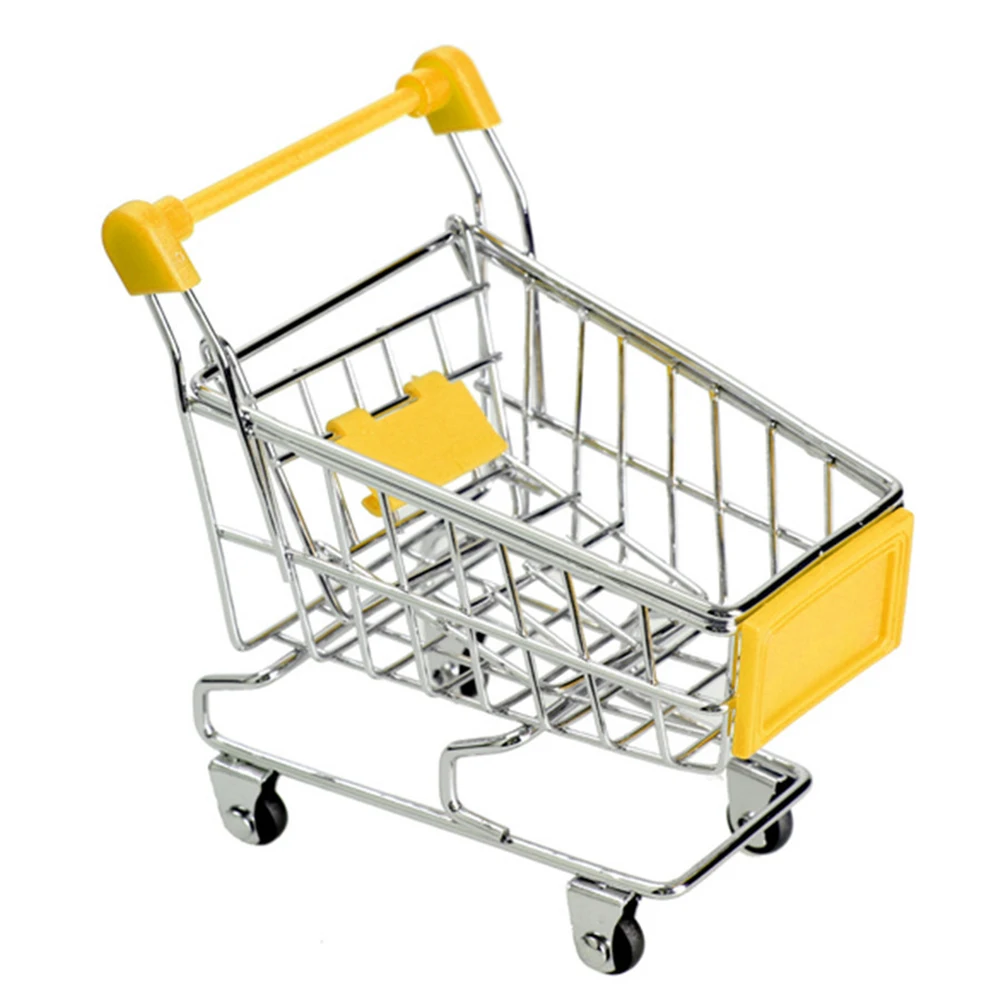 Creative Mini Children Handcart Simulation Small Supermarket Shopping Cart Utility Cart Pretend Play Toys Strollers Kids Gift