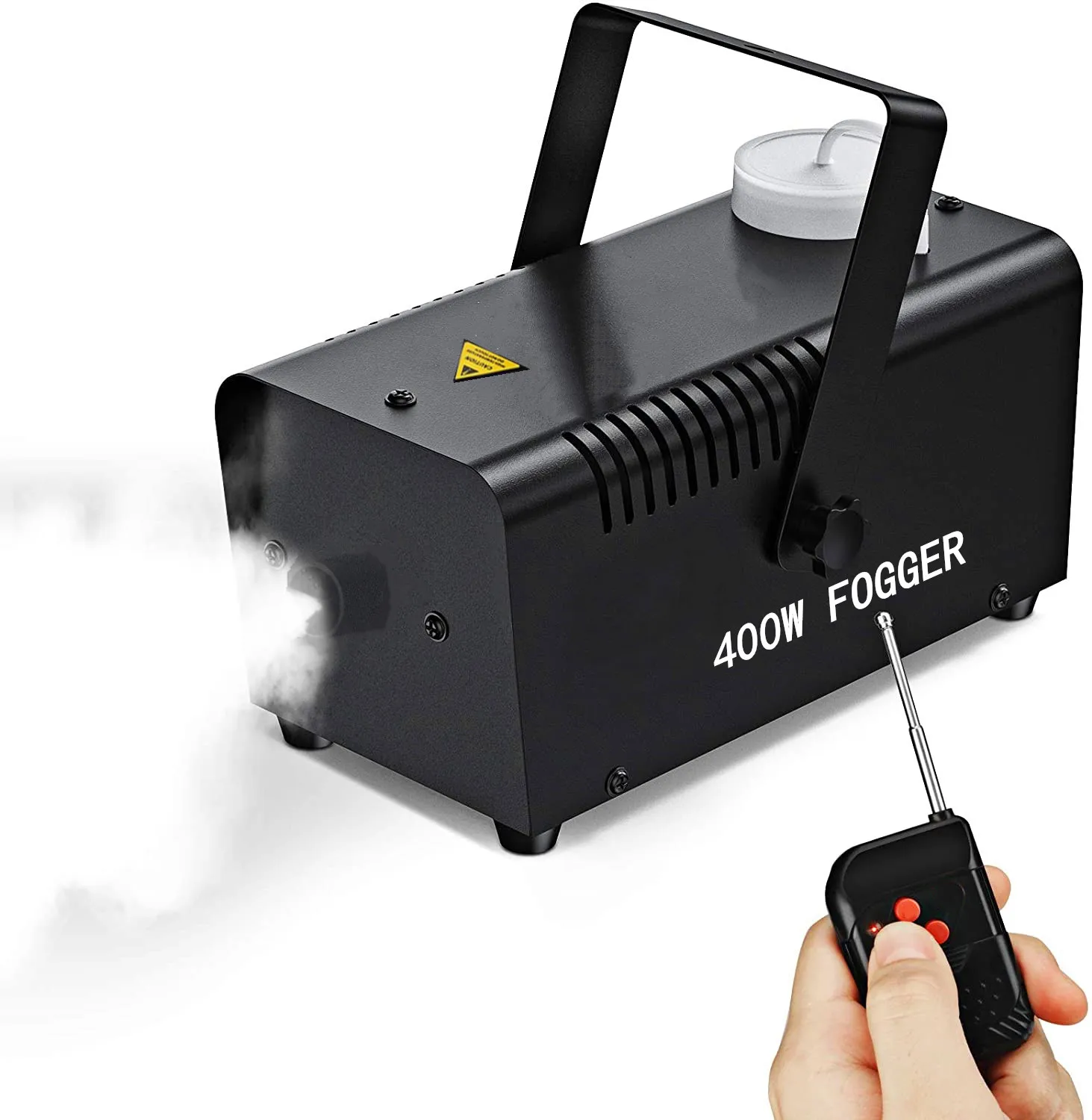 

Fog Machine, 400W Smoke Machine Wired and Wirelss Remote Control Fogger Ejector For DJ Wedding Party and Stage Lighting Effects
