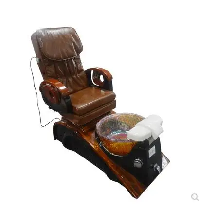 Silla eléctrica para masaje de pies, sofá retro, taburete reclinable para baño de pies, spa, salón de manicura y pestañas, cama de manicura, silla de masaje