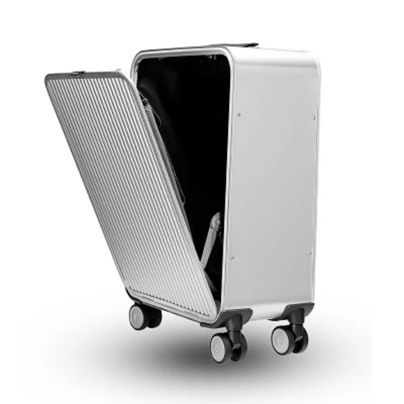 High-Quality Boarding  20" 24" Inch Size Aluminium Suitcase TAS LOCK 100% Spinner Business Trolley Luggage Bag On Wheel