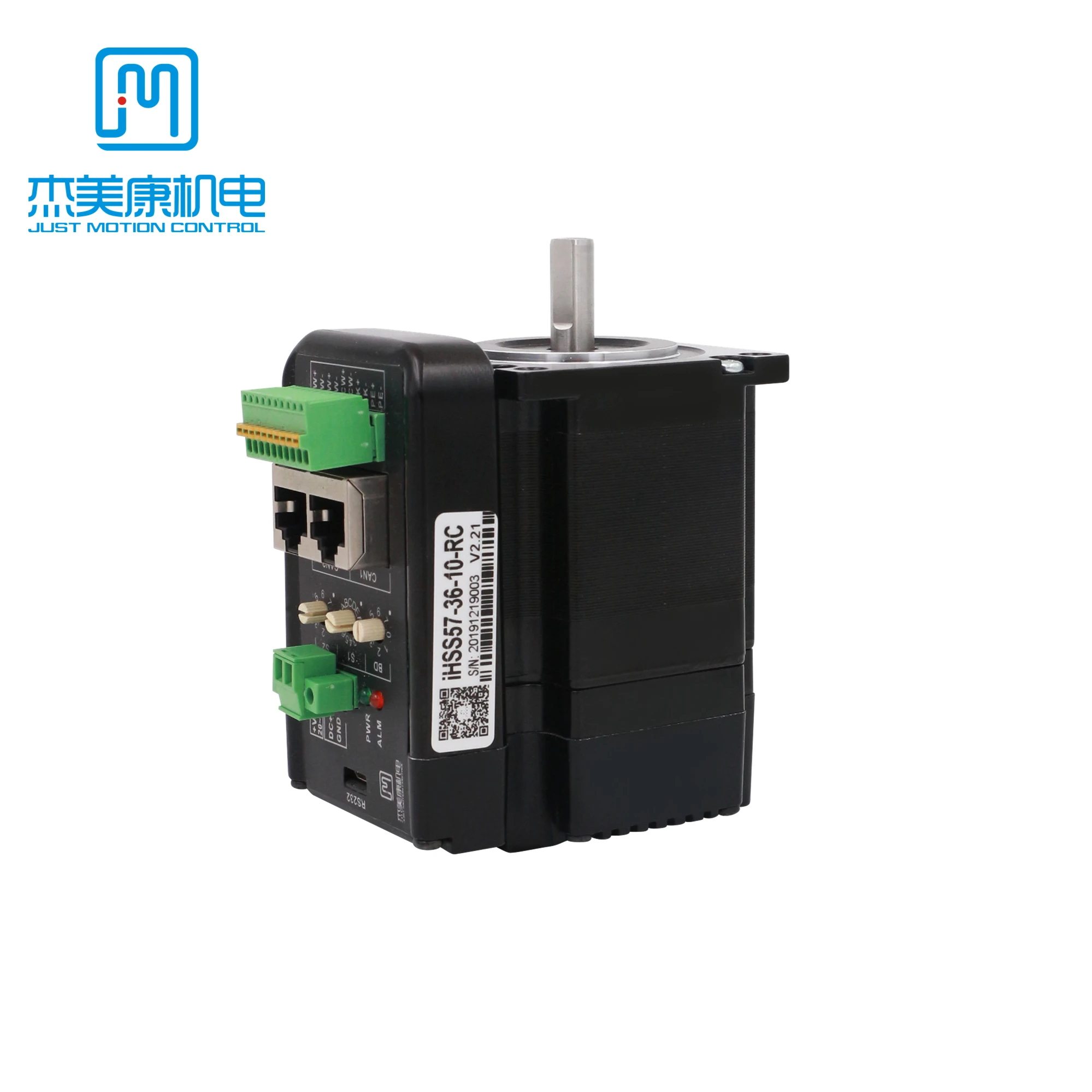 

JMC 2-Phase NEMA23 1.2N.m 4A 36VDC Integrated Stepper Motor & Drive Support Modbus RS485 / CANopen for CNC Kits IHSS57-36-10-RC