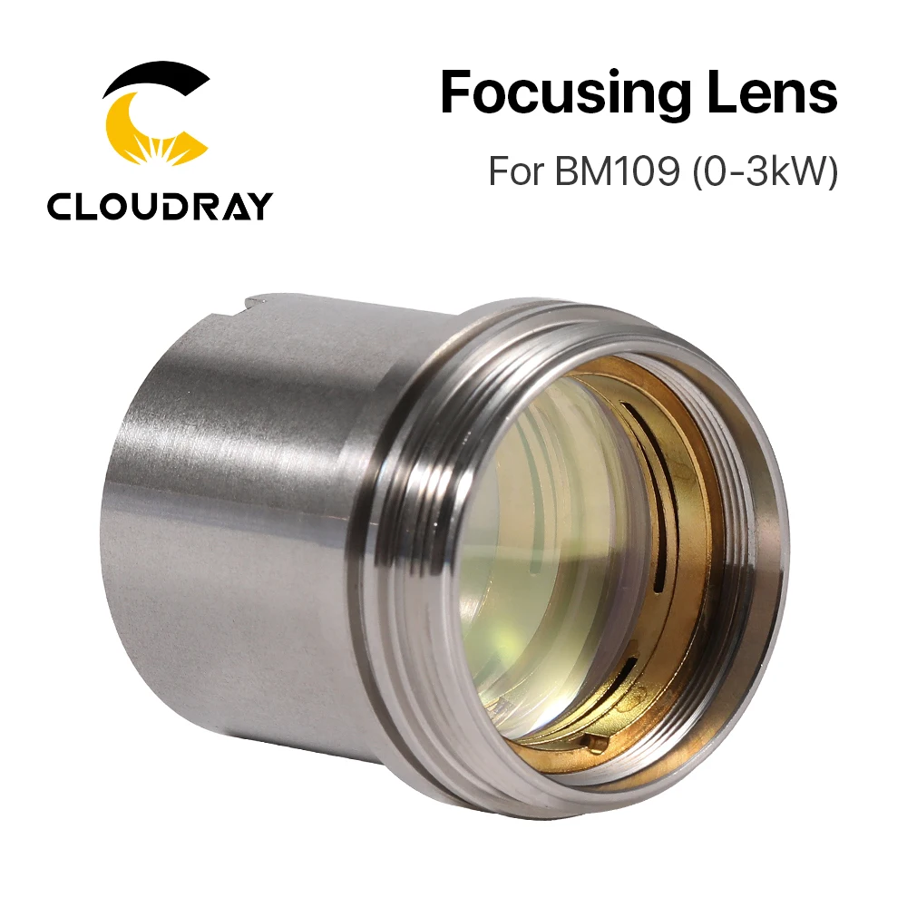 Cloudray BM109 1.5KW Collimating & Focusing Lens D28 F100 F125mm with Lens Holder for Raytools Laser Cutting Head BM109