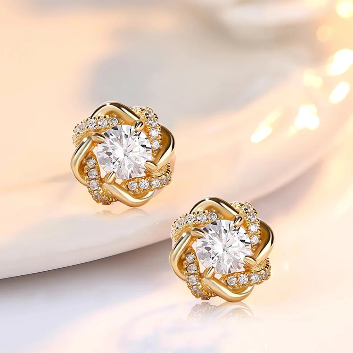 Certified 2 Carat Moissanite Earrings Stud For Women Wedding Engagement 100% 925 Sterling Siver Trending Jewelry Gift Female Hot