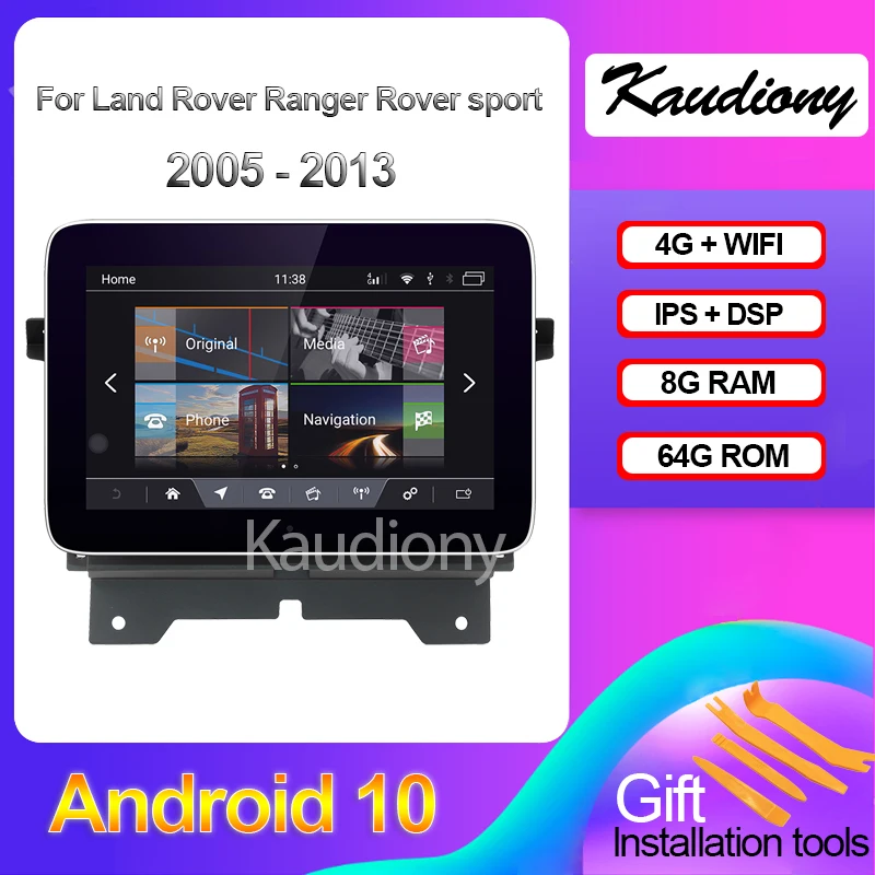 

Kaudiony 8.4" Android 10 For Land Rover Ranger Rover Sport Car DVD Multimedia Player Auto Radio GPS Navigation DSP 4G 2005-2013