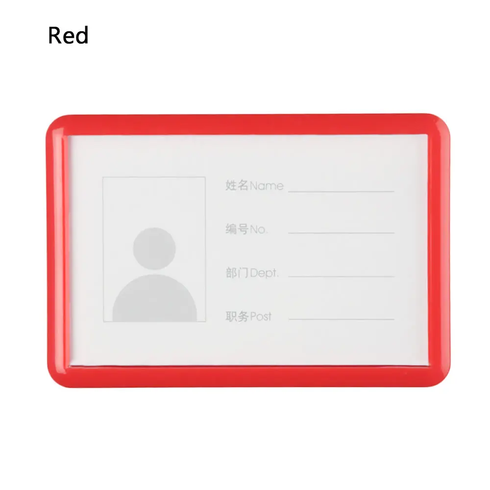 Multifunctional Office School Work Card Business Bank Credit Card ID Badge Holder Card Bag Badge Case Card Holder With Pin Clip