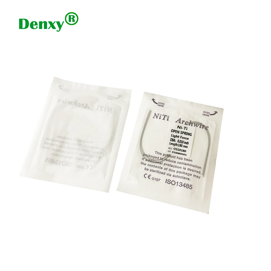 5 Packs A Dozen Dental Orthodontic Open Spring Niti Elastic Coil Springs Niti Tooth Orthopedic Push Spring Size0.010/0.018mm