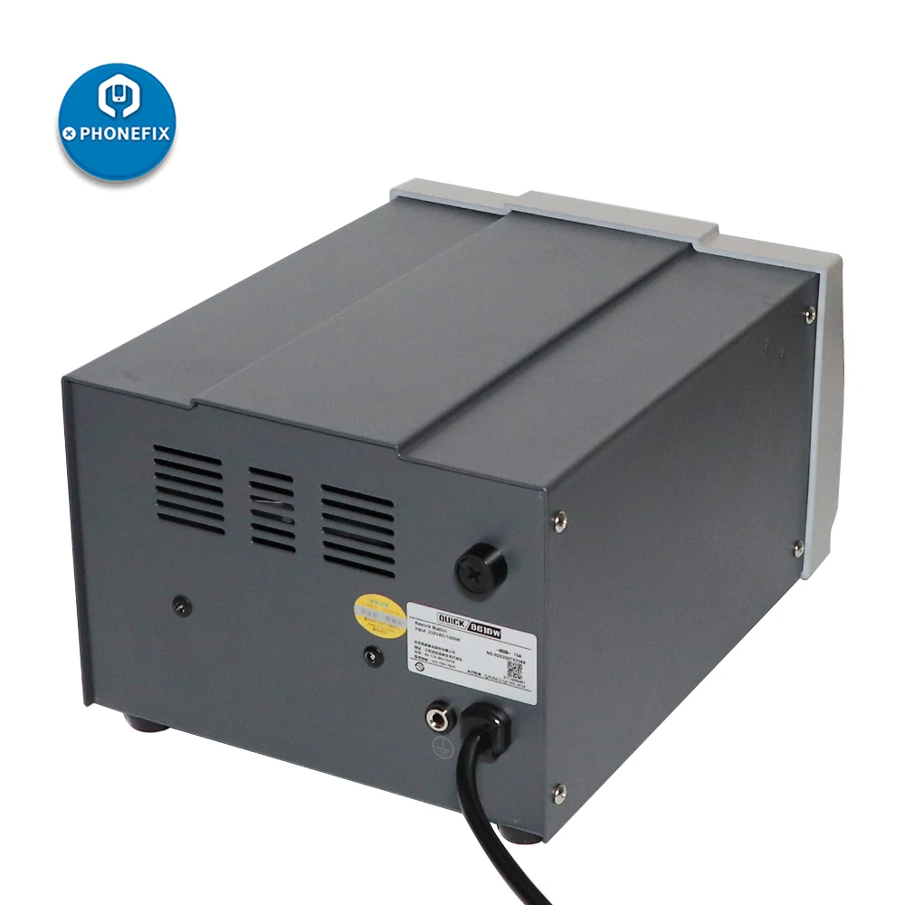 Quick 861DW Intelligent Hot Air Gun Rework Sodering Station Quick Heating for Phone Motherboard PCB BGA Welding Repair Tool
