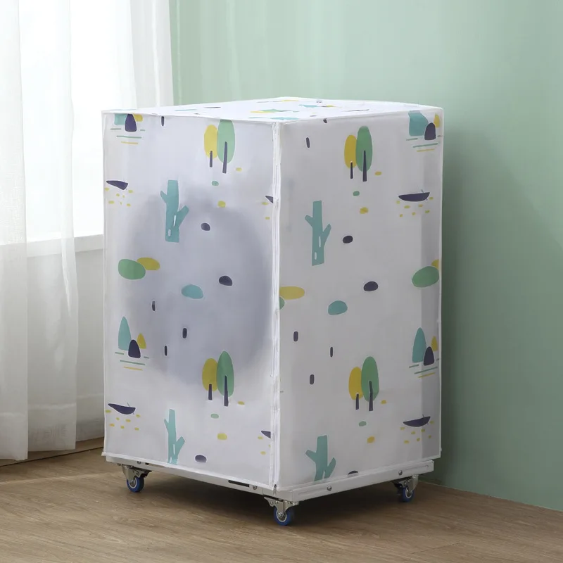 Top/Front Road Printing PEVA Sunscreen Dust Proof Cover Washing Machine Cover Waterproof Case Washing machine cover Protectiver