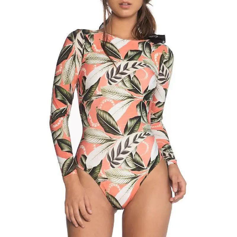 New Sexy Long Sleeve Swimwear Women One Piece Swimsuit Backless Jumpsuit Swim Suit Bathing Suit Beach Wear Bodysuit Monokini