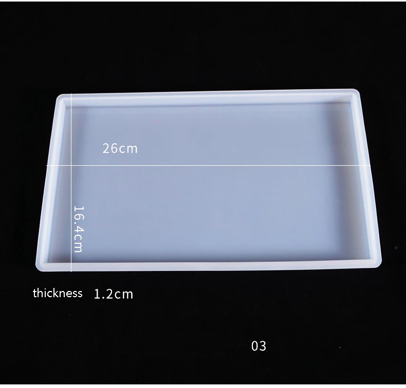 Rectangle Fruit Tray Coaster Handle Silicone Mold Decorative UV Epoxy resin Tabletop Mold Ornament Jewelry Making Tools craft