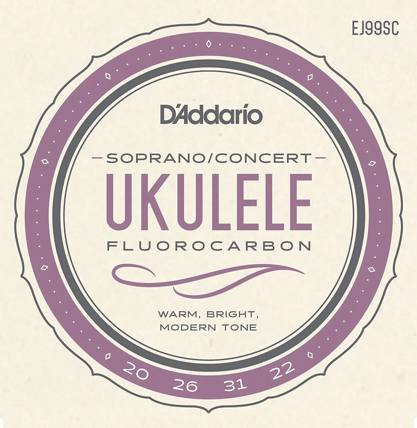 D'Addario EJ99SC Pro-Arte Carbon Ukulele Strings, Soprano / Concert