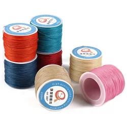 0.6mm Round Line Stitching Thread Waxed Cord Wax String for Leather Craft Sewing DIY Jewelry Making