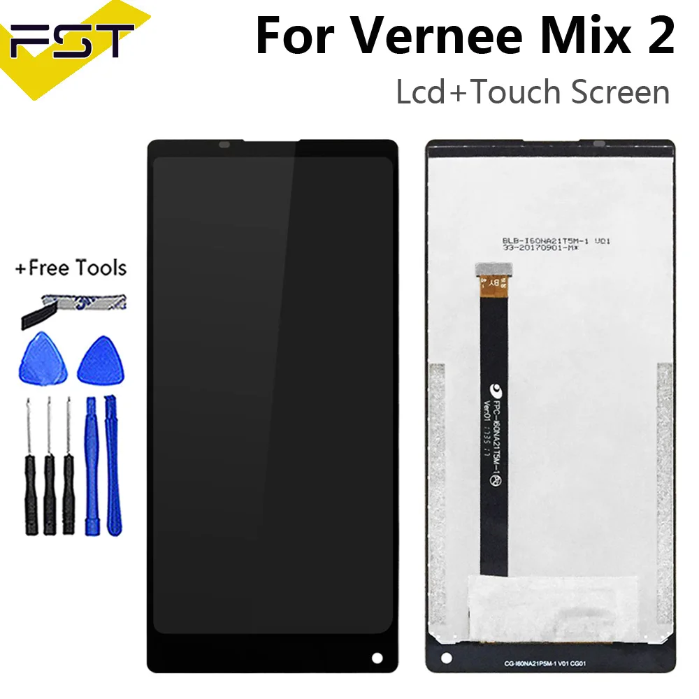 

For Vernee Mix 2 LCD Display and Touch Screen Digitizer Assembly Repair Parts For Vernee Mix2 LCD Frame Phone Screen+Tools