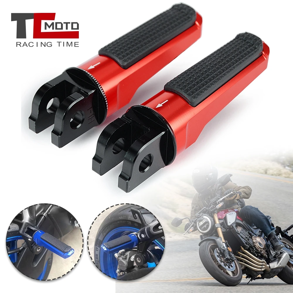 Front Foot Pegs Footrests For Honda CB125R CB 125R CB300R CB 300R CB1000R CBR 650F MSX 125 NEO SPORTS CAFE 2018 2019 Rider Pedal