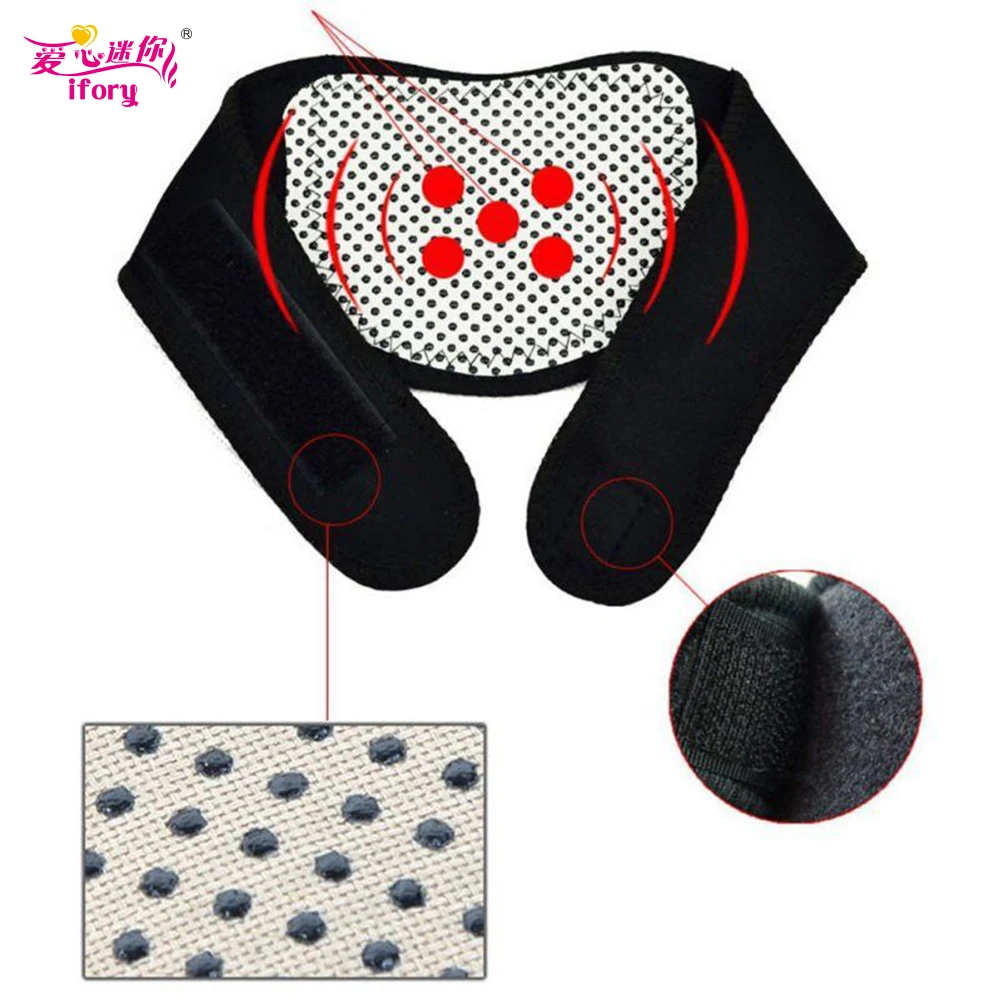 Ifory Tourmaline Self-heating Neck Belt Neck Support Massager 1Pcs Protection Spontaneous Heating Belt Health Care Dropship