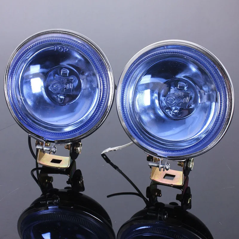 3 "دائرة سيارة تجديد المصباح 12 فولت 24 فولت شاحنة مقطورة مساعد الضباب الخفيف H3 الهالوجين الأضواء لمبة عدسة زجاجية للطرق الوعرة 4x4 SUV #2