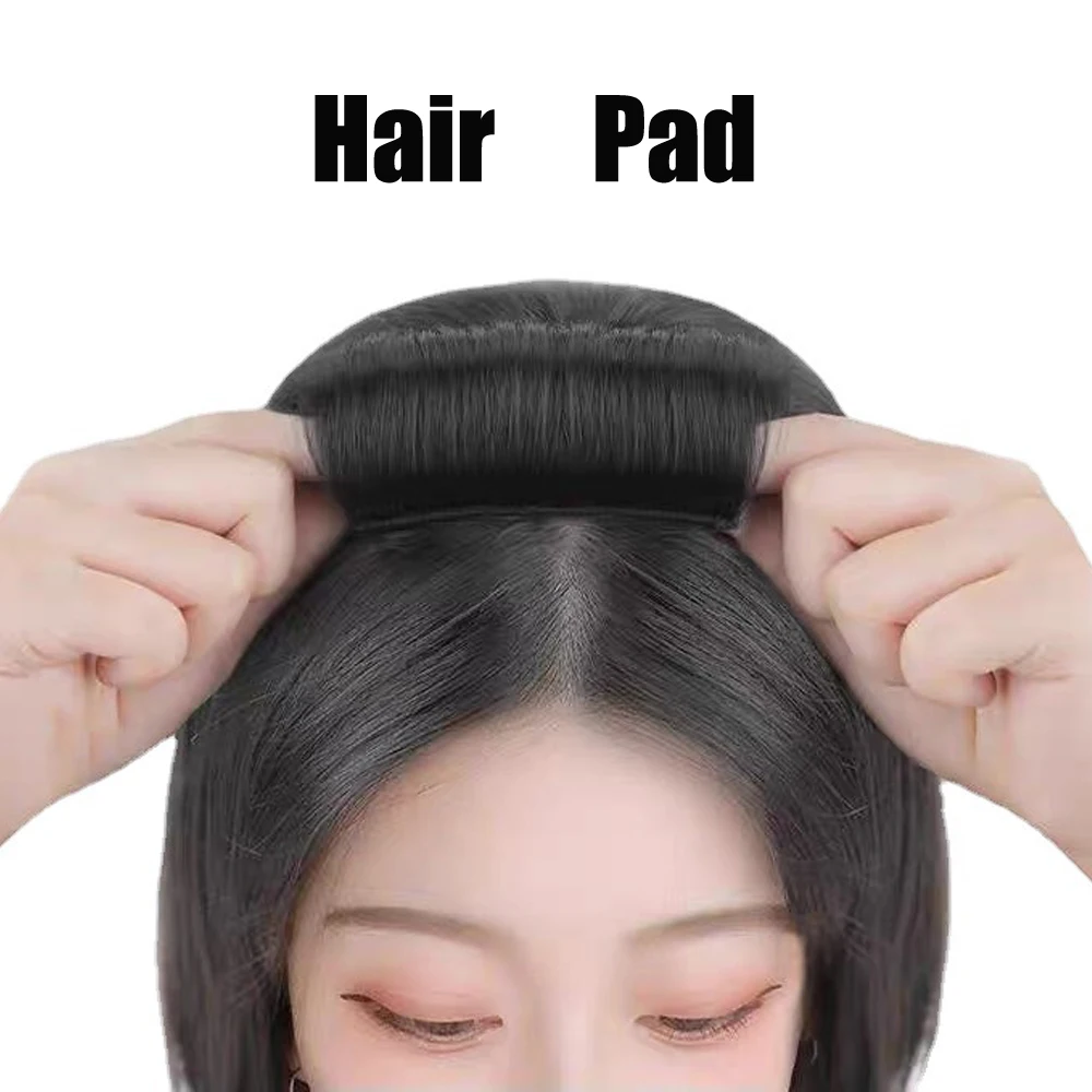 Synthetic Invisible Hair Pads Heat Resistant Insert Up Comb Fluffy Hair Pad Natural Hair Extension Hairpiece For Women