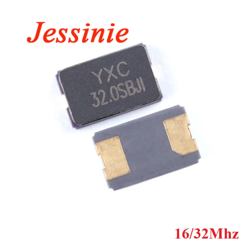 5pcs 5032 SMD Passive Crystal Oscillator 16MHz 32MHz 16M 16.000MHz 16.000M 32.000MHz 32.000M 32M ± 10PPM 20pF Resonator 2P
