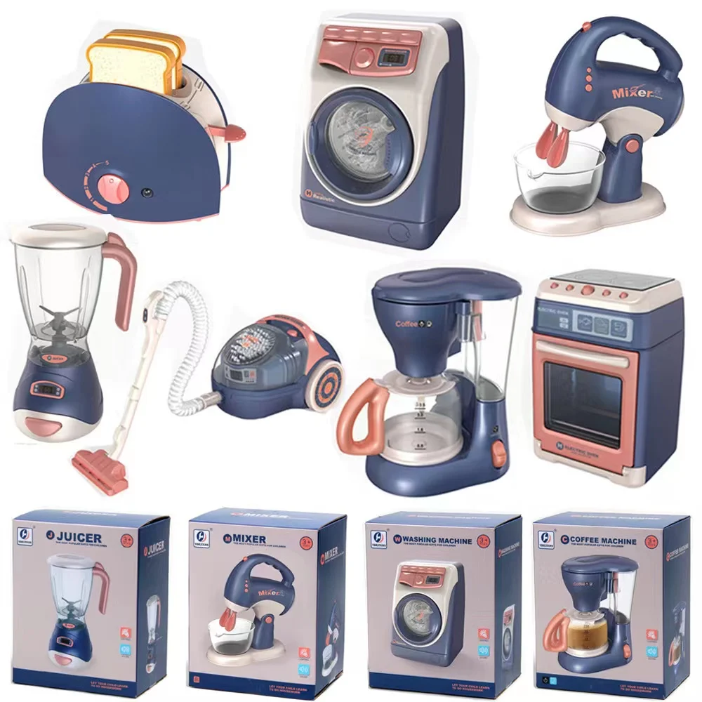 

doll house household appliances kitchen toys boys and girls simulation electric washing machine small household appliances set