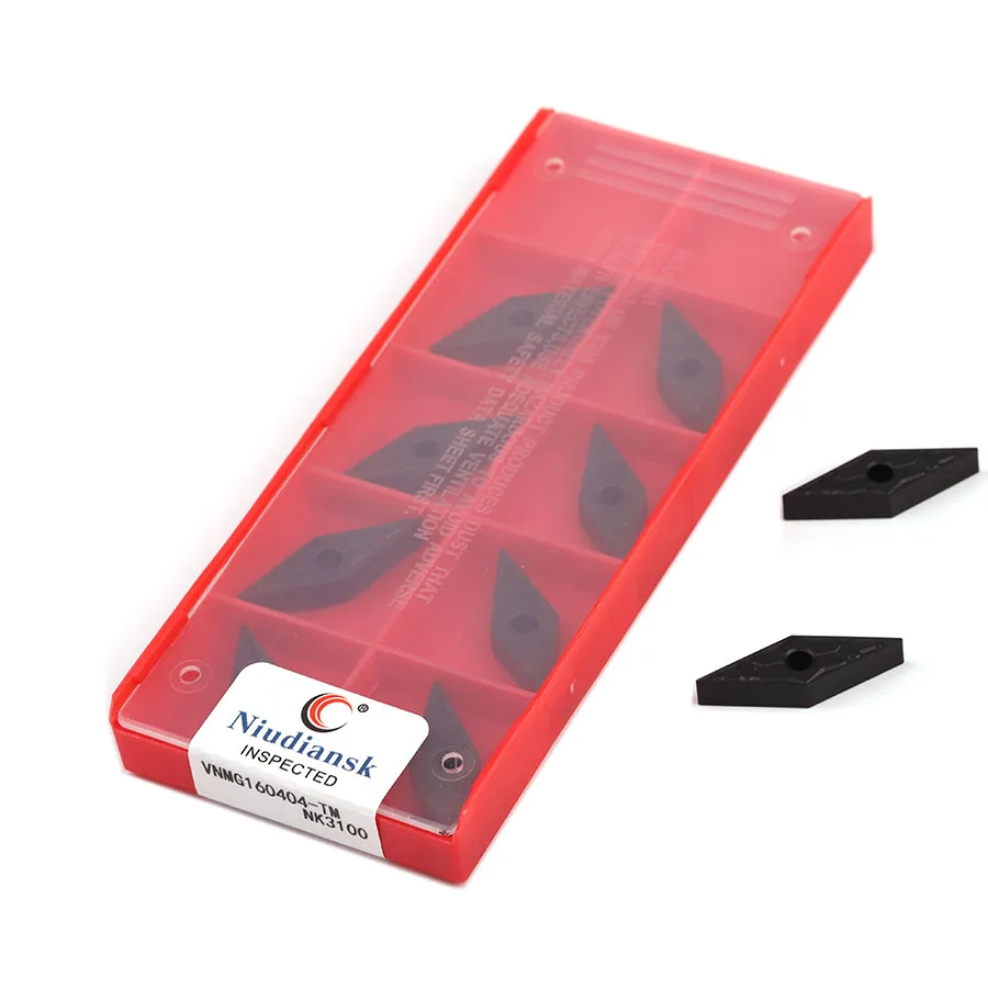 Il carburo del tornio di CNC del VNMG160412-TM NK3100 di VNMG160408 TM inserisce le lame di taglio esterne dell'utensile di tornitura, per le parti d'acciaio
