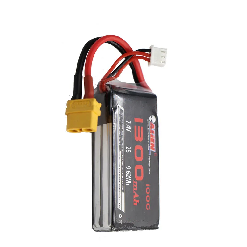 FPV 레이싱 드론 RC 쿼드콥터용 Lipo 배터리, 1300mah, 2S, 3S, 4S, 5S, 6S, 7.4V, 11.1V, 14.8V, 18.5V, 22.2V, 100C, XT60 플러그 커넥터