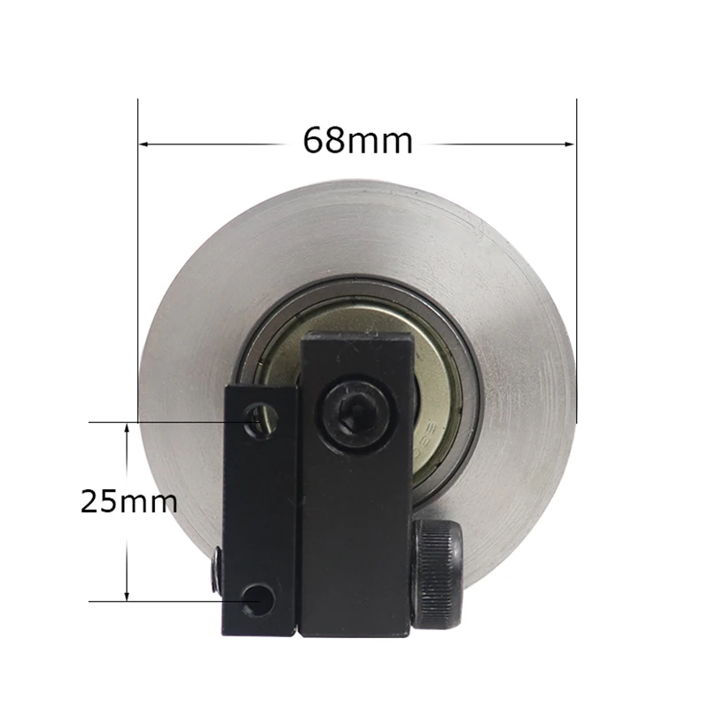 Belt Grinder Wheel φ68*50mm Bearing Driving Wheel For Sanding Machine Aluminum Contact Wheel Tool Accessories