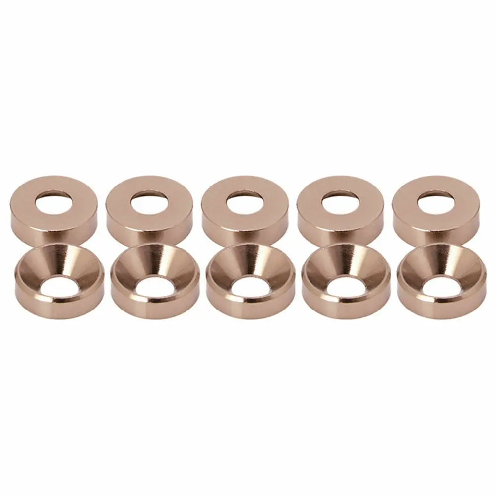 20 Stück M2 M3 M4 M5 M6 Aluminium bunt eloxiert Senkkopfschraube Unterlegscheiben Dichtung rot/grau/tiefblau/schwarz/lila