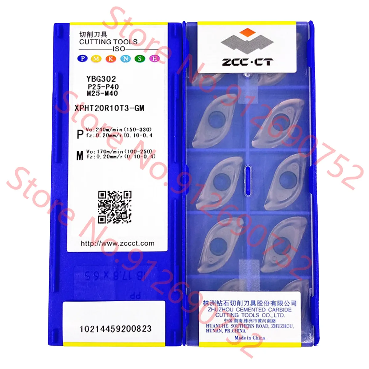 

ZCC.CT XPHT16R0803-GM XPHT20R10T3-GM XPHT25R1204-GM XPHT30R1506-GM XPHT32R1606-GM YBG302 Carbide Insert XPHT Inserts