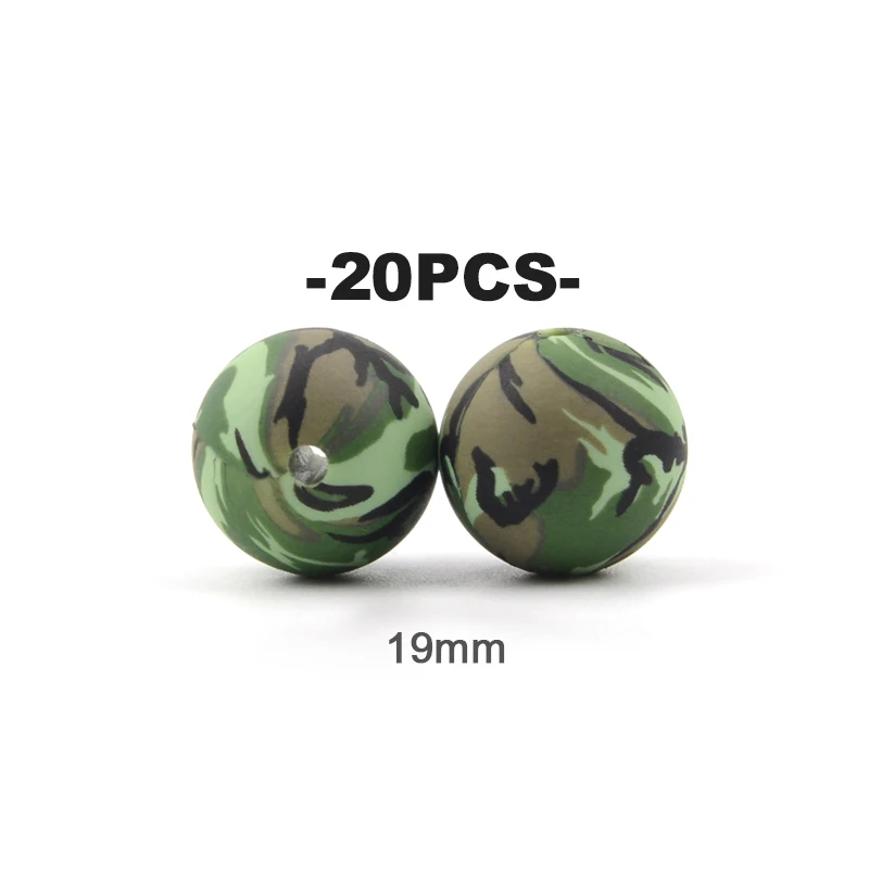 20Pcs 12/15/19mm Silikon Gedruckt Perlen Runde Blume Leopard Perlen DIY Schlüsselbund Halskette Armband zubehör Für Schmuck