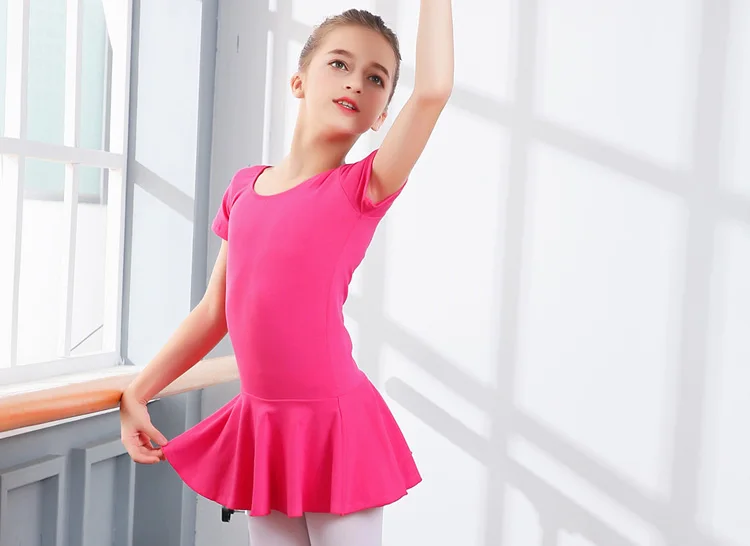 Menina ballet dança criança vestido de balé para meninas crianças dança tutu bailarina roupas de dança crianças roupas de alta qualidade algodão