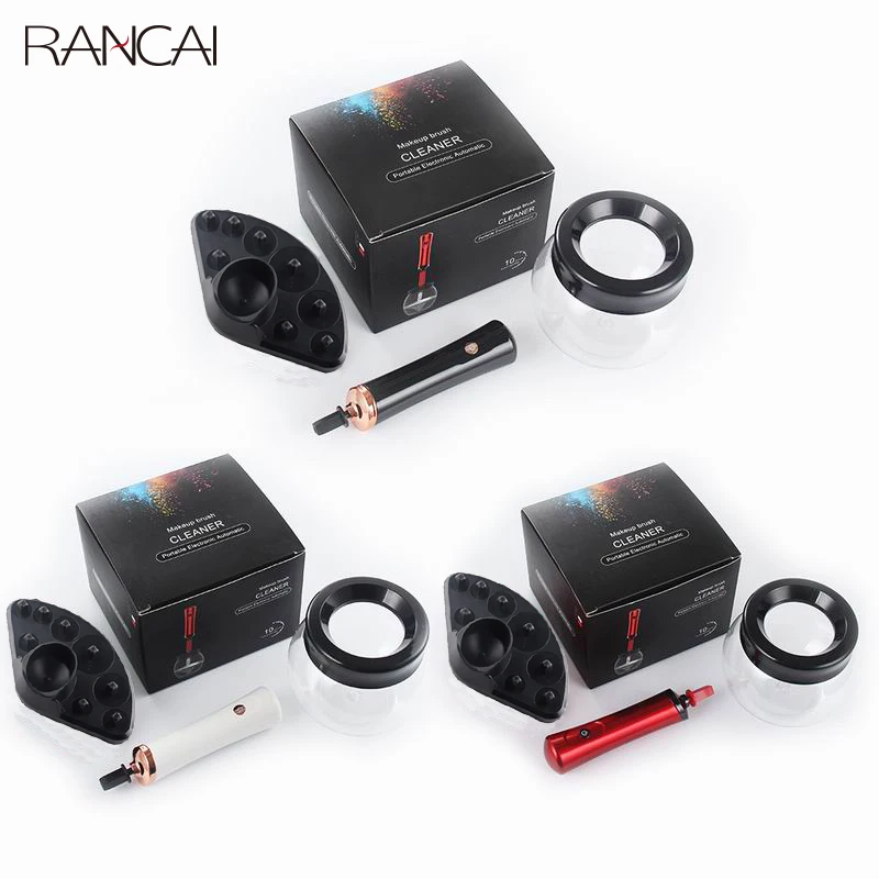 RANCAI Professional Makeup Brush Cleaner Fast Washing and Drying Make up Brushes Cleaning Makeup Brush Tools and Machine