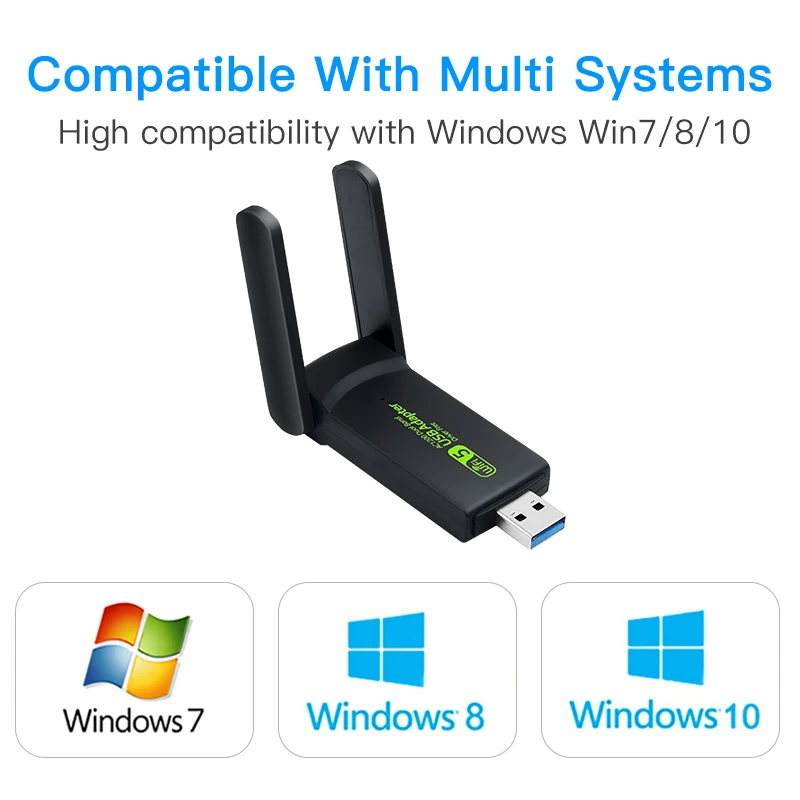 1200Mbps USB WiFi Adapter Dual Band 2.4G/5G Wireless USB Network WiFi Card Mini USB WIFI Lan PC Ethernet Adapter Dongle 802.11ac