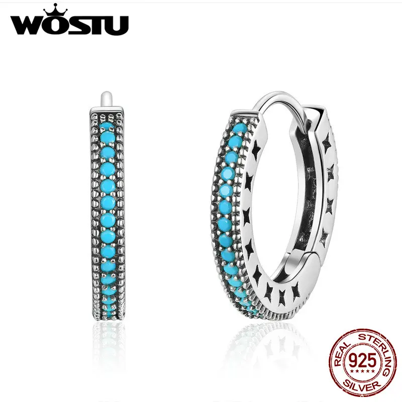 

Женские серьги-кольца WOSTU, серьги из стерлингового серебра 925 пробы в богемном стиле для активного отдыха, модные украшения в подарок CQE493