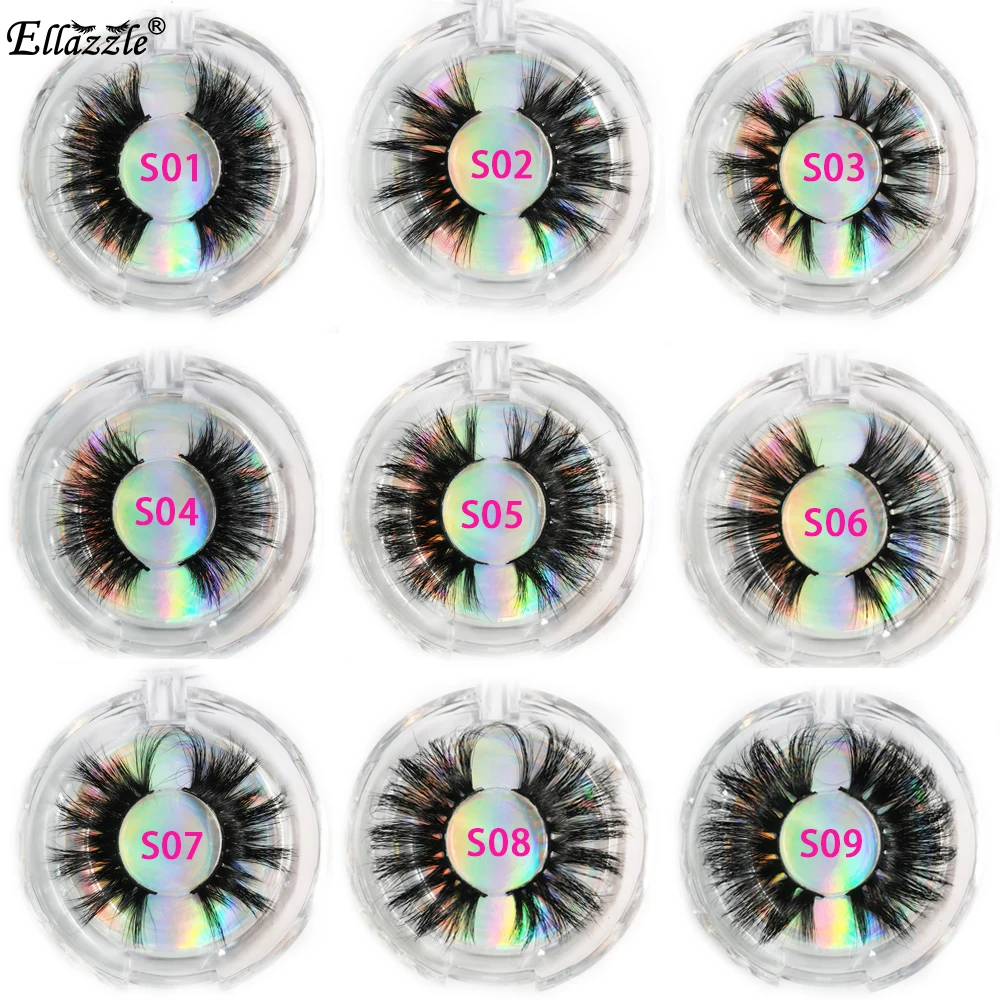 Fedex DHL Shipping 25mm Lashes 5D Mink Eyelashes Wholesale 3D Mink Lashes Handmade Dramatic Mink Lashes Makeup Free Custom Logo