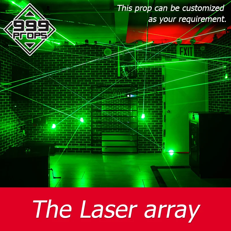 Green laser maze for escape room game laser array accross laser room escape laser devices 999PROPS