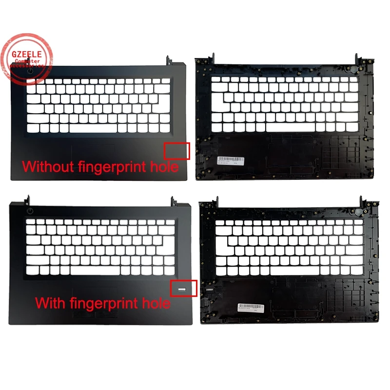 GZEELE new for Lenovo V310-14ISK V310-14 Palmrest Upper Case keyboard Bezel cover 3FLV6TALV00 FP Without fingerprint hole